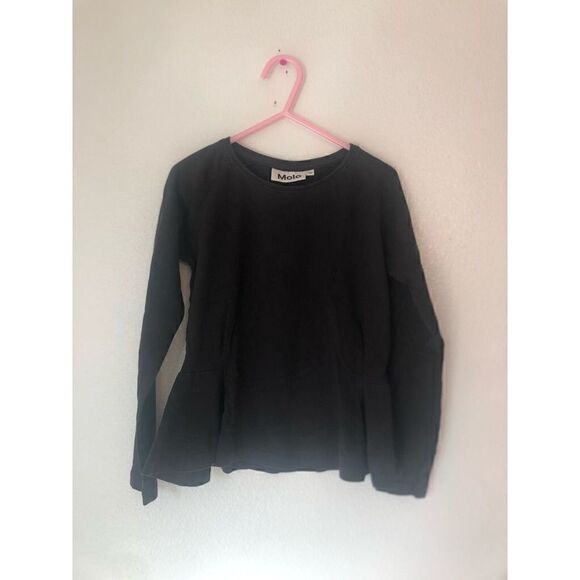 5/$25 SALE Molo Raelicka Black Bean Long Sleeves Cotton Tee Size 122 7 Years - Picture 2 of 15